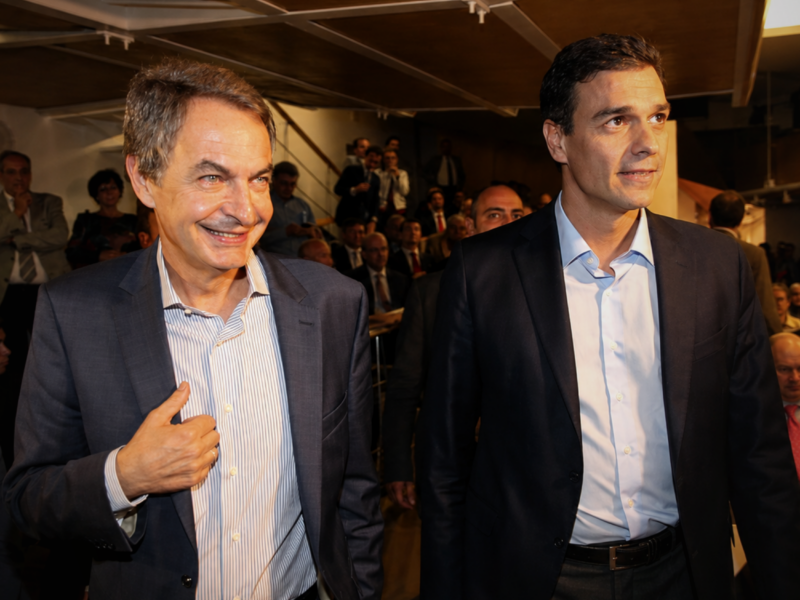 respaldo incondicional de pedro sanchez a la labor de rodriguez zapatero pagina web