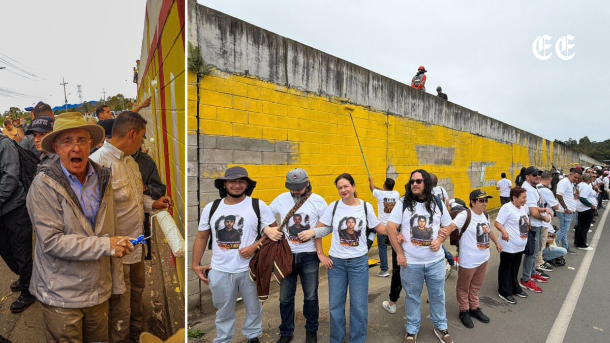tensiones en llanogrande por la pintura de un mural sobre falsos positivos cerca de la residencia de alvaro uribe mural en llanogrande