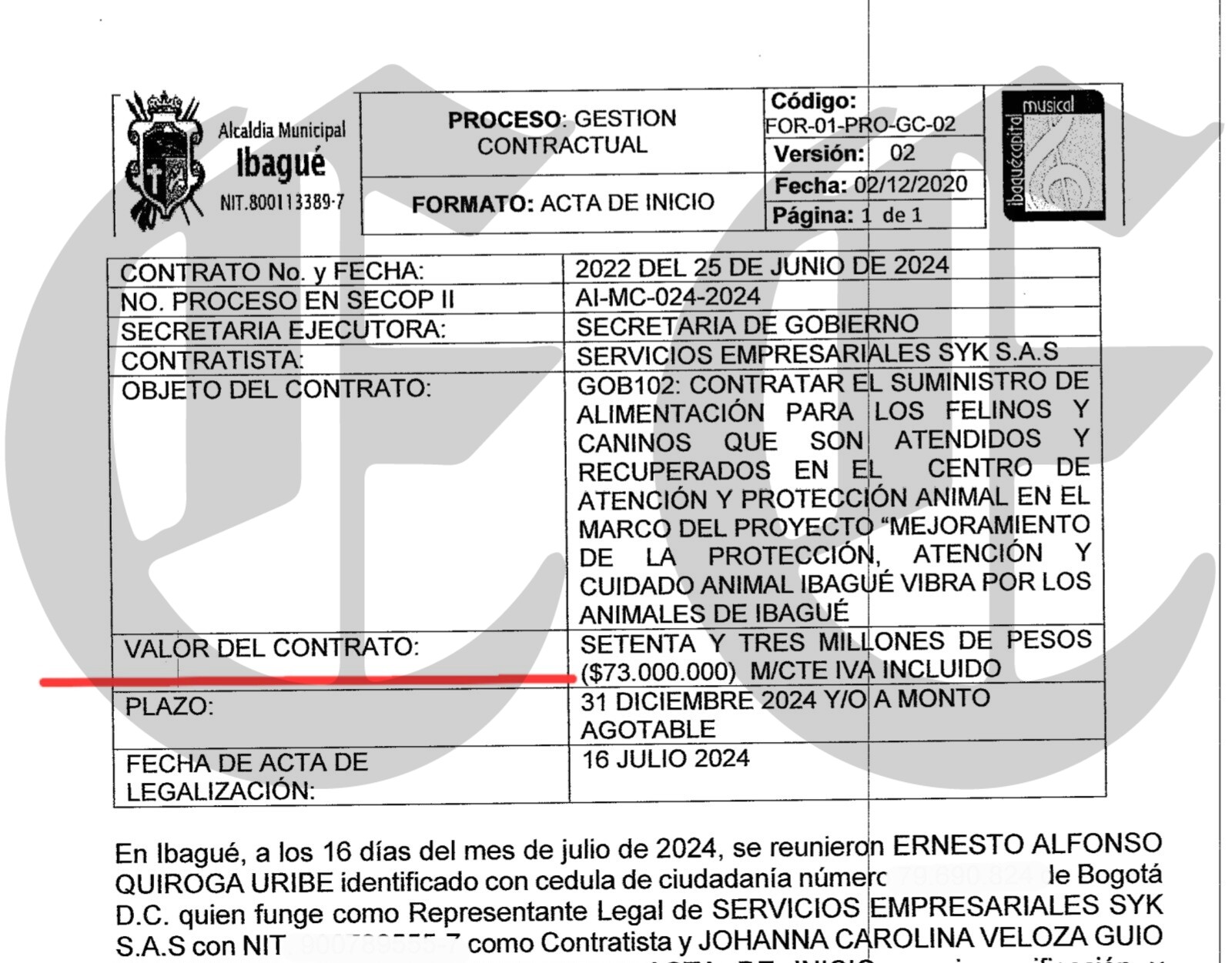 alcaldesa de ibague imputada los miles de millones que contrata syk y la investigacion de la dijin 14