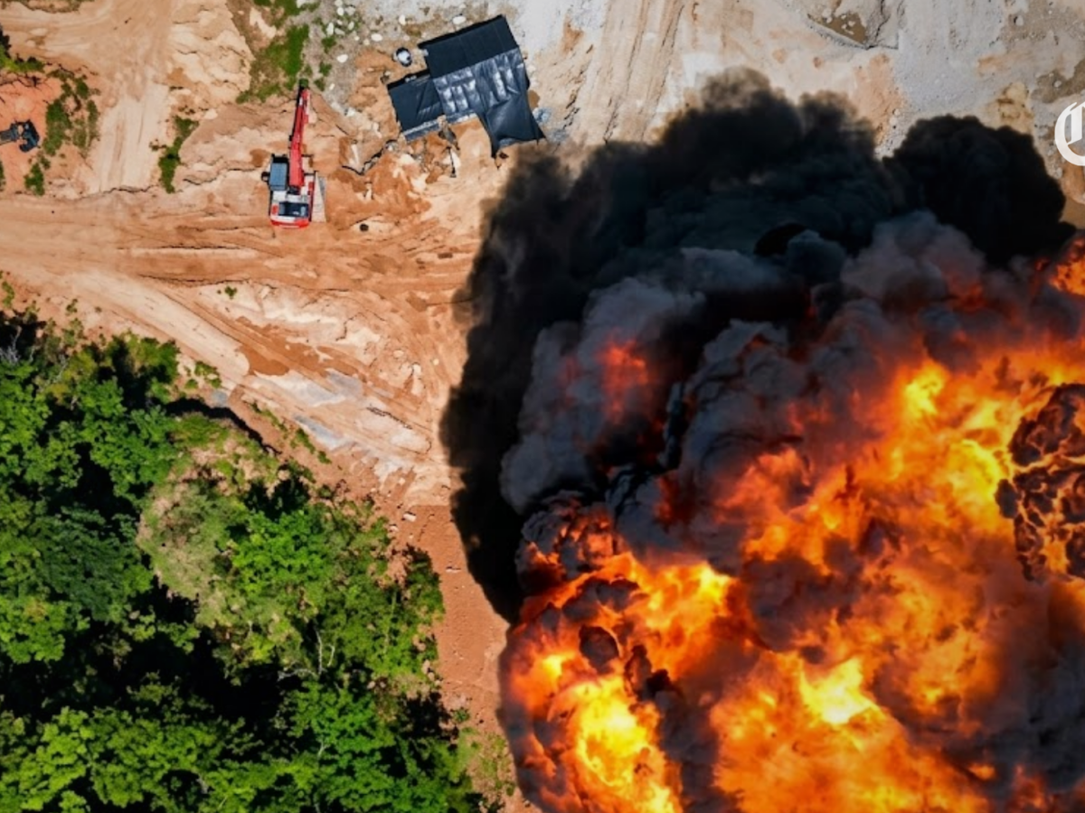 Cuatro barrios en crisis por detonaciones de la fuerza pública contra la minería ilegal en Antioquia