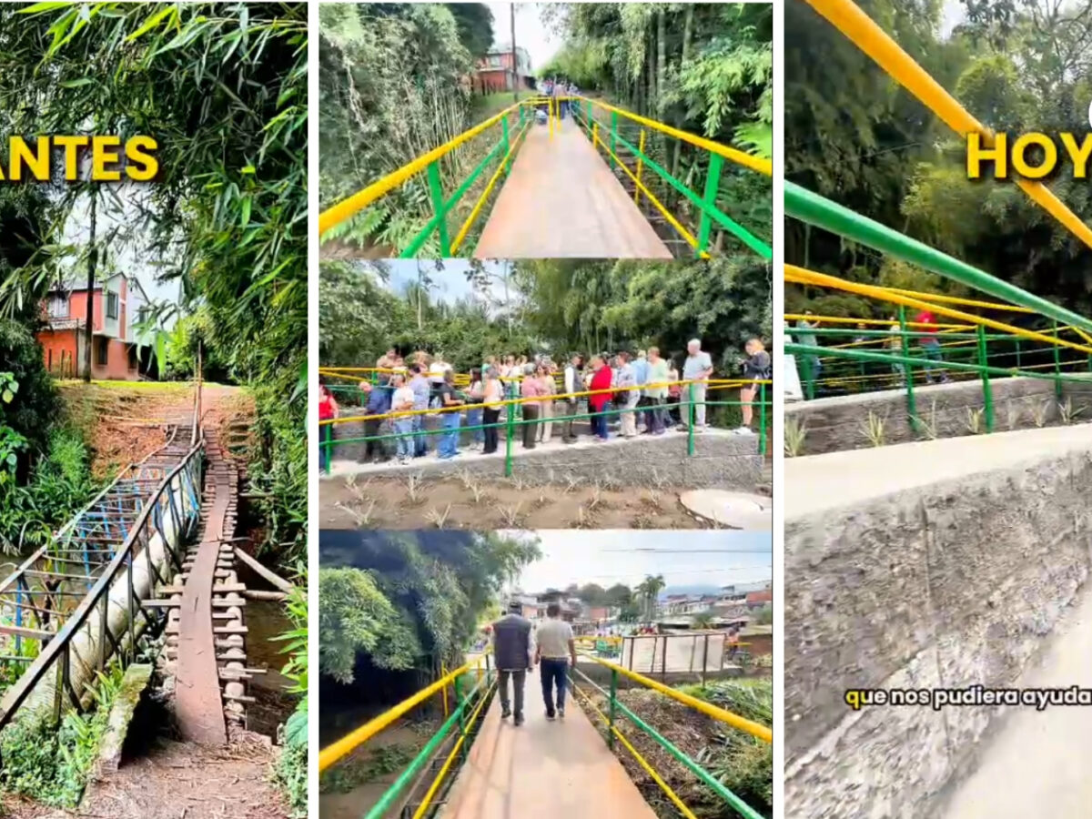 El puente de Milán en Dosquebradas es una realidad