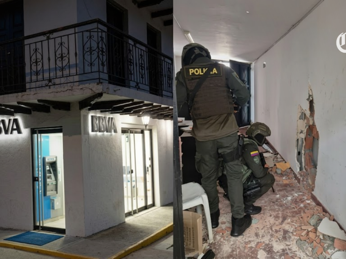 Ladrones se llevan más de 1.500 millones de pesos de un banco en el casco urbano de Caloto a pocas cuadras de la Policía