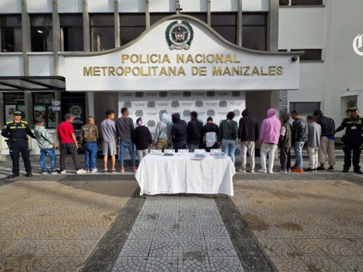 Operativo de la Policía Nacional desarticula red dedicada al tráfico de estupefacientes en el barrio Pío XII de Manizales