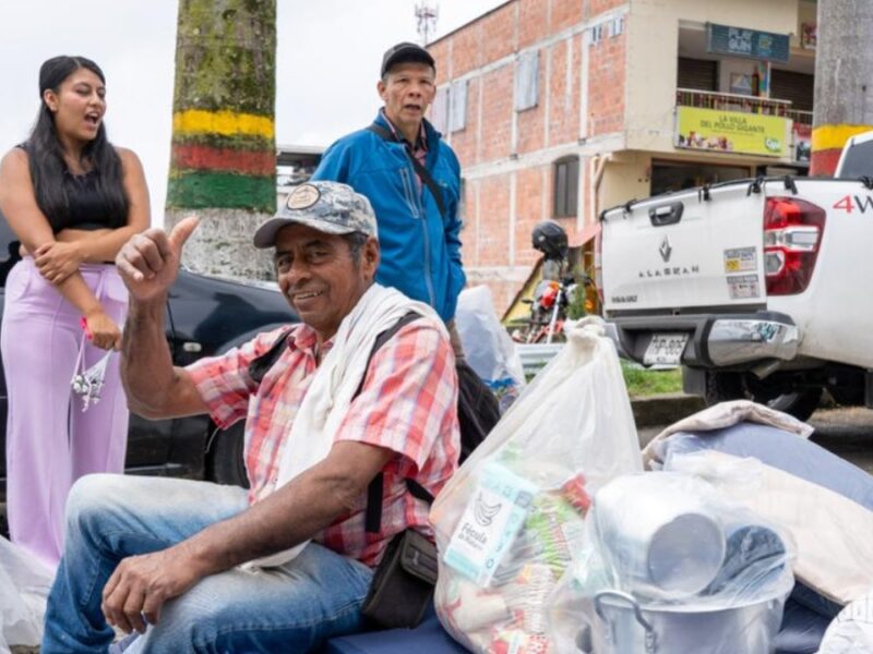 Gobernación de Risaralda entregó ayudas humanitarias a 19 familias afectadas por las lluvias en Quinchía