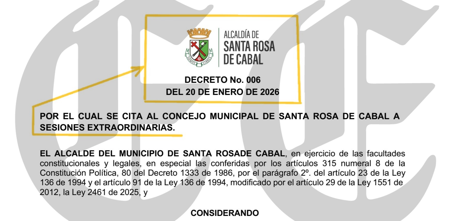 Procuraduría apertura investigación a alcalde de Santa Rosa de Cabal, funcionarios y concejales 12 procuraduria apertura investigacion a alcalde de santa rosa de cabal funcionarios y concejales b 1