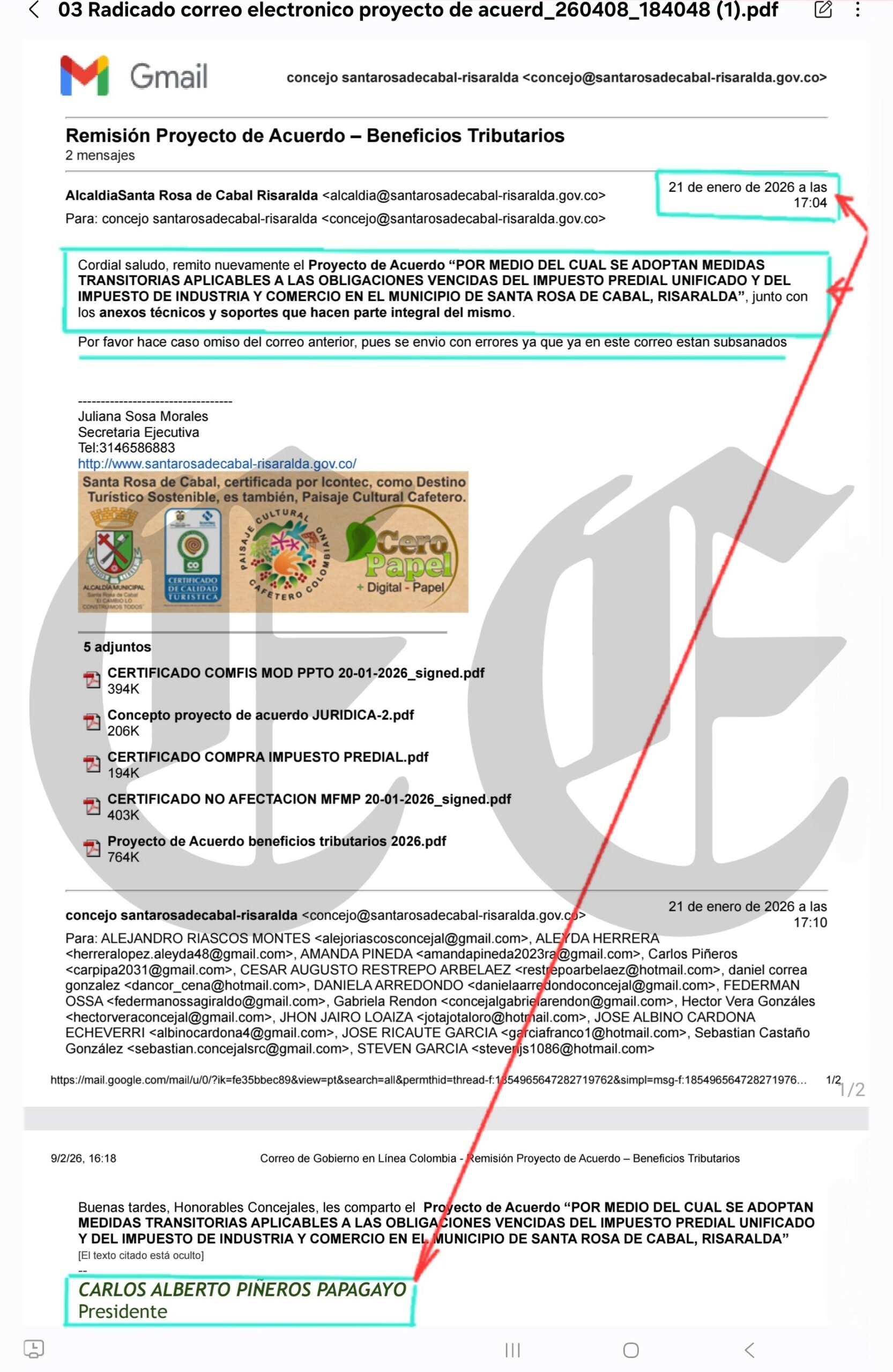 Procuraduría apertura investigación a alcalde de Santa Rosa de Cabal, funcionarios y concejales 20 procuraduria apertura investigacion a alcalde de santa rosa de cabal funcionarios y concejales d scaled