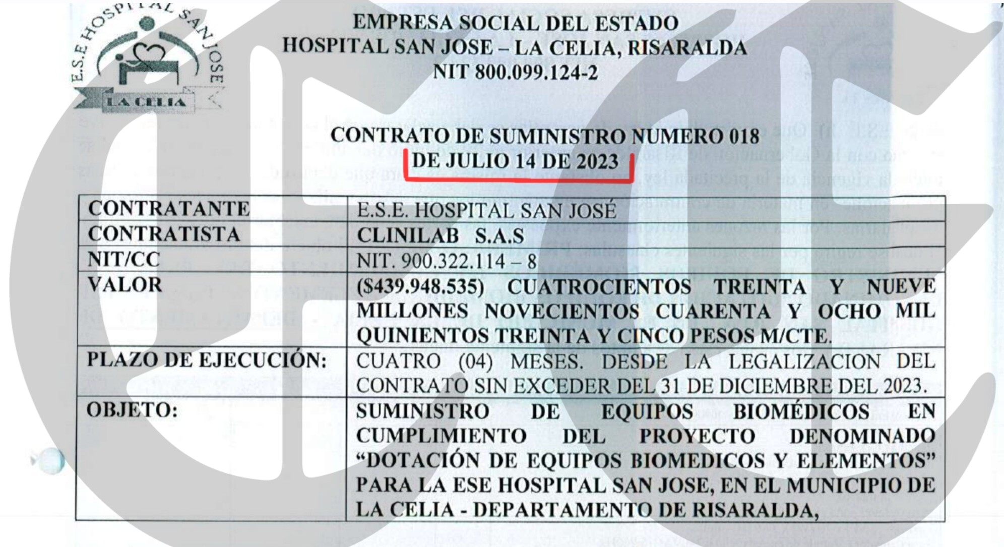 que derroche en 2023 en la celia compraron un equipo de rayos x por 250 millones y esta guardado 3