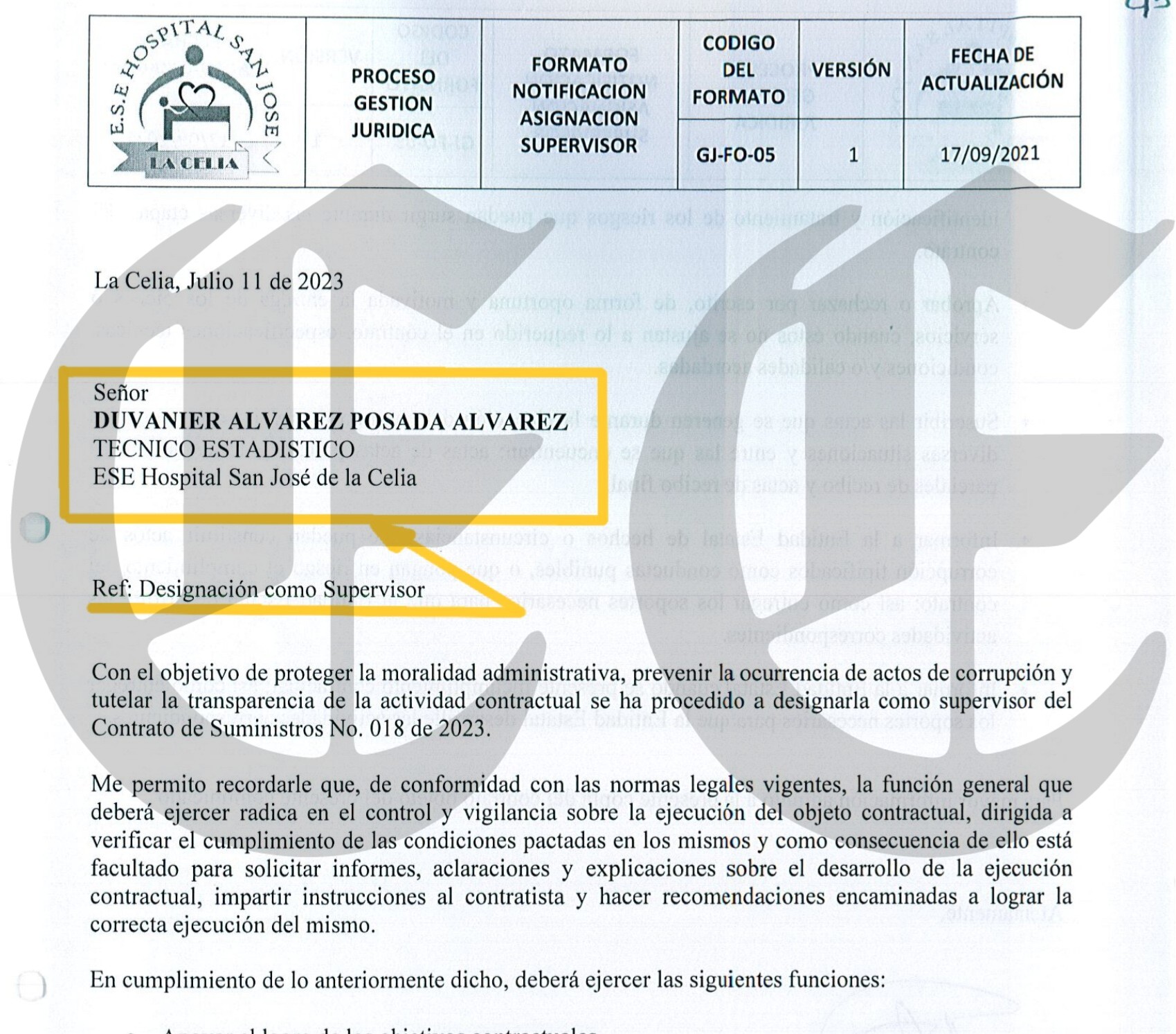 que derroche en 2023 en la celia compraron un equipo de rayos x por 250 millones y esta guardado 5
