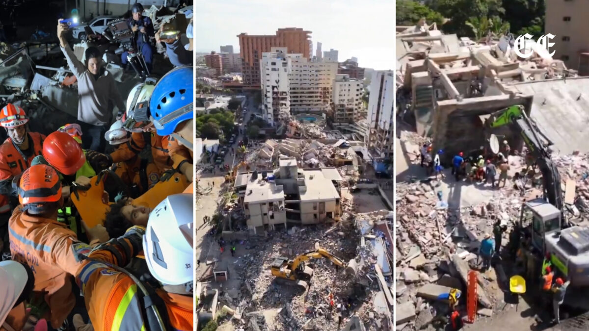 siguen las labores de rescate en venezuela en un escenario marcado por replicas sismicas y falta de maquinaria pesada labores de rescate en venezuela videos redes sociales