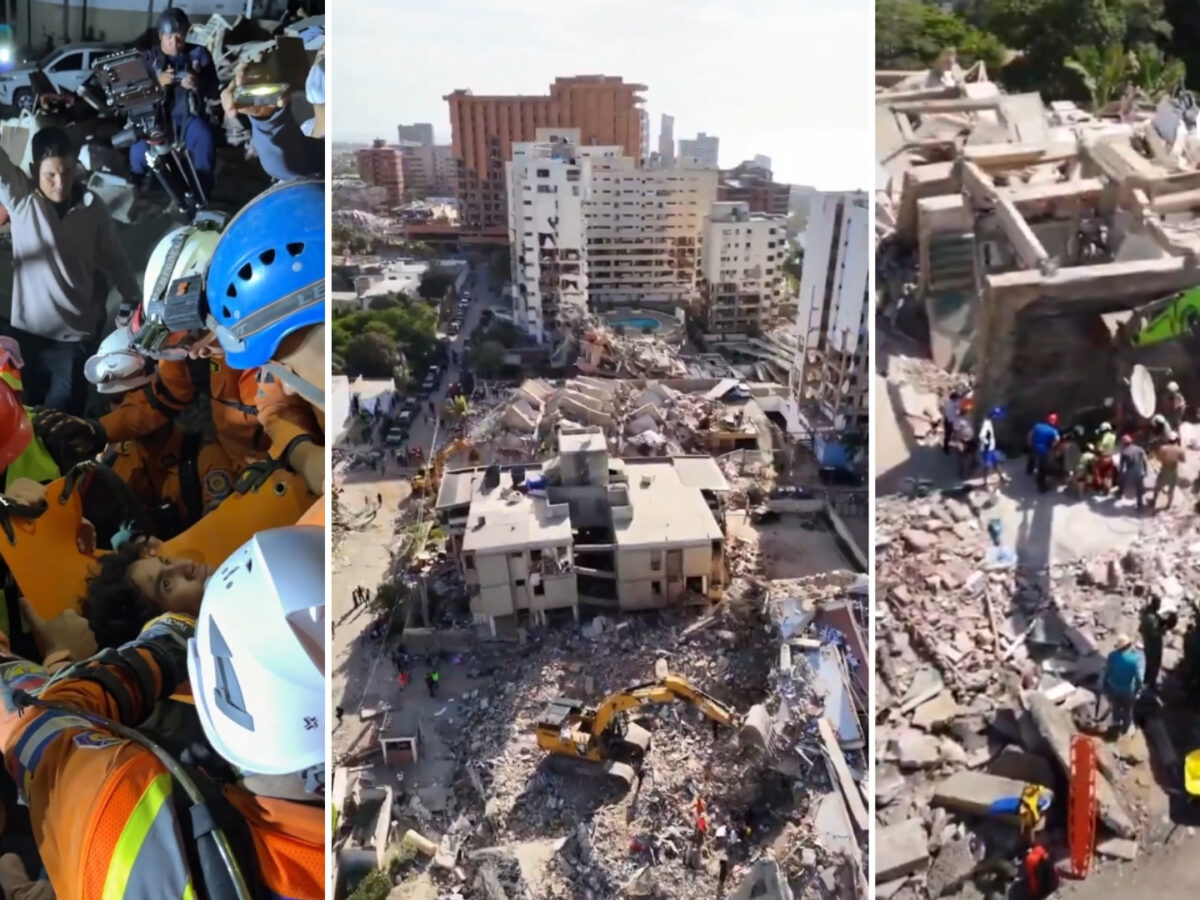 Siguen las labores de rescate en Venezuela en un escenario marcado por réplicas sísmicas y falta de maquinaria pesada
