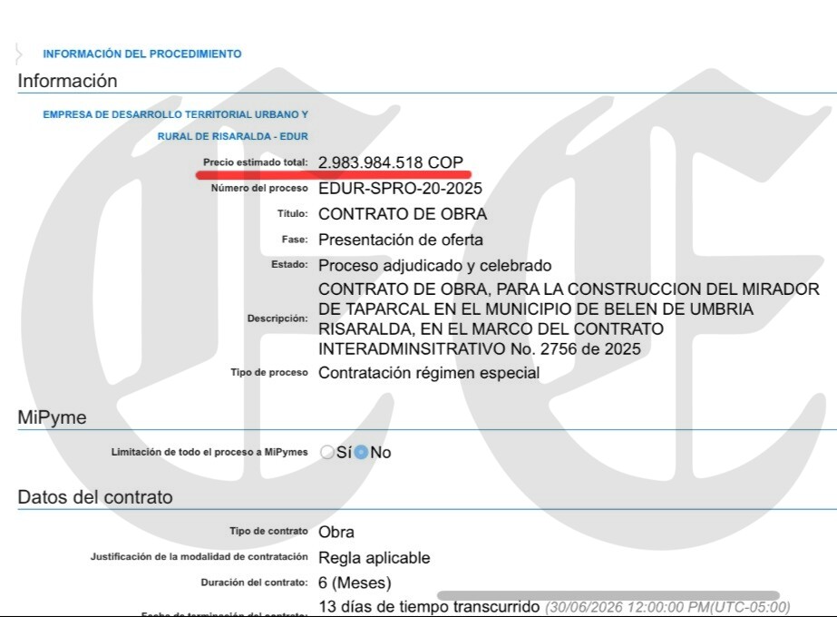 al ingeniero adrian camilo lo investigan en la fiscalia pero sigue sumando contratos por miles de millones con la edur c