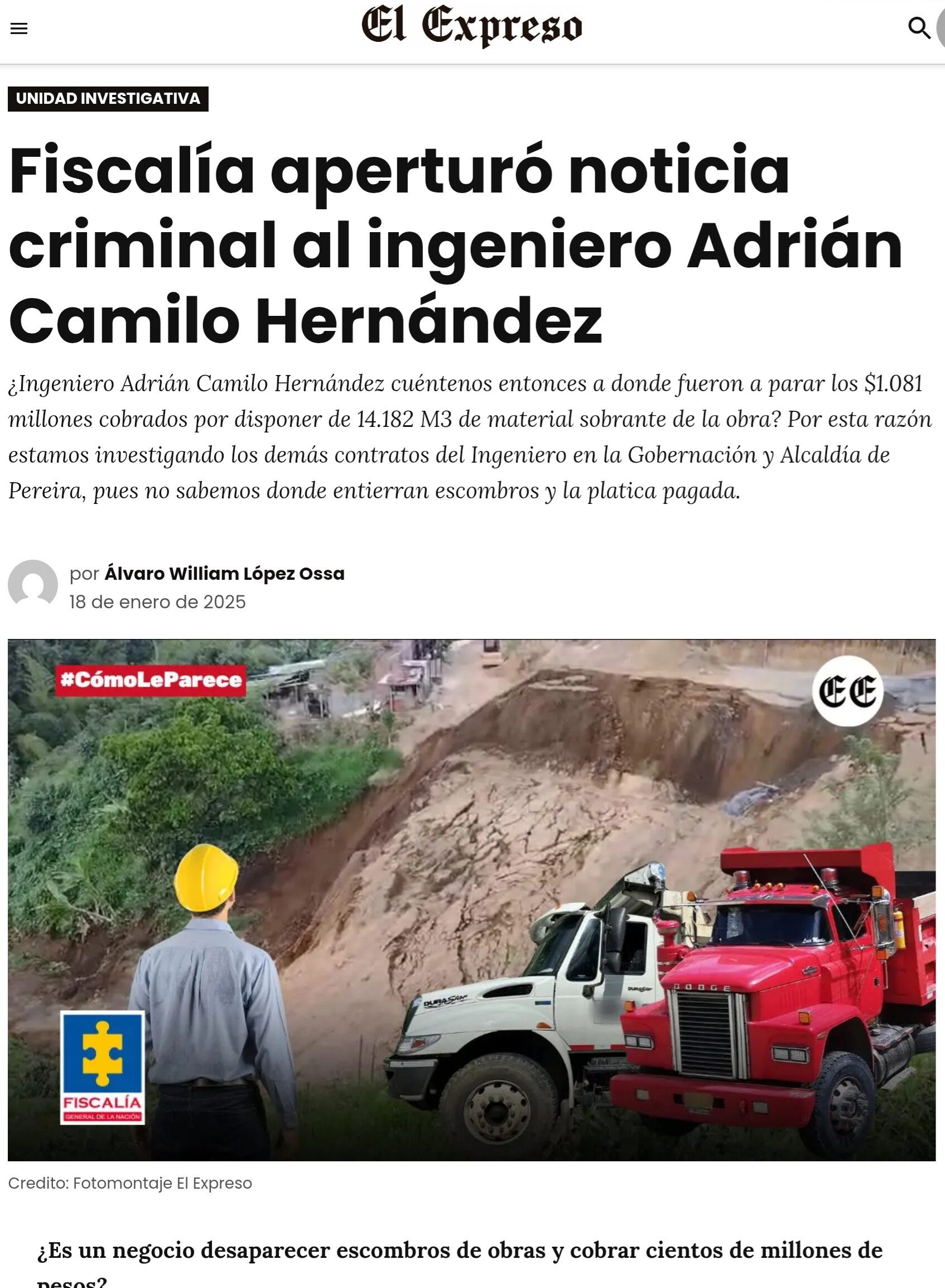 al ingeniero adrian camilo lo investigan en la fiscalia pero sigue sumando contratos por miles de millones con la edur denuncia edited al ingeniero adrian camilo lo investigan en la fiscalia pero sigu