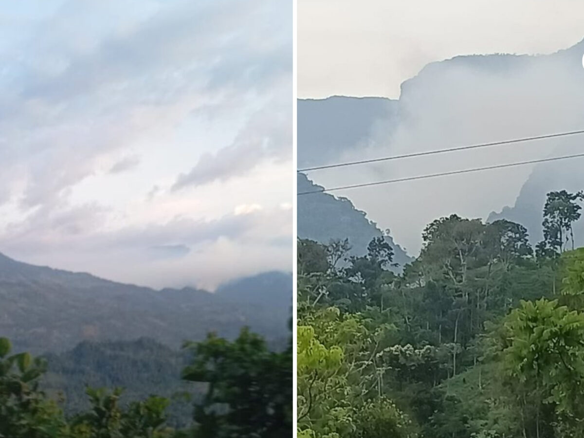 Alerta ambiental en Santander por voraz incendio en el Cerro de Barco