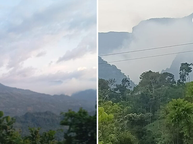 alerta ambiental en santander por voraz incendio en el cerro de barco incendio santander redes sociales