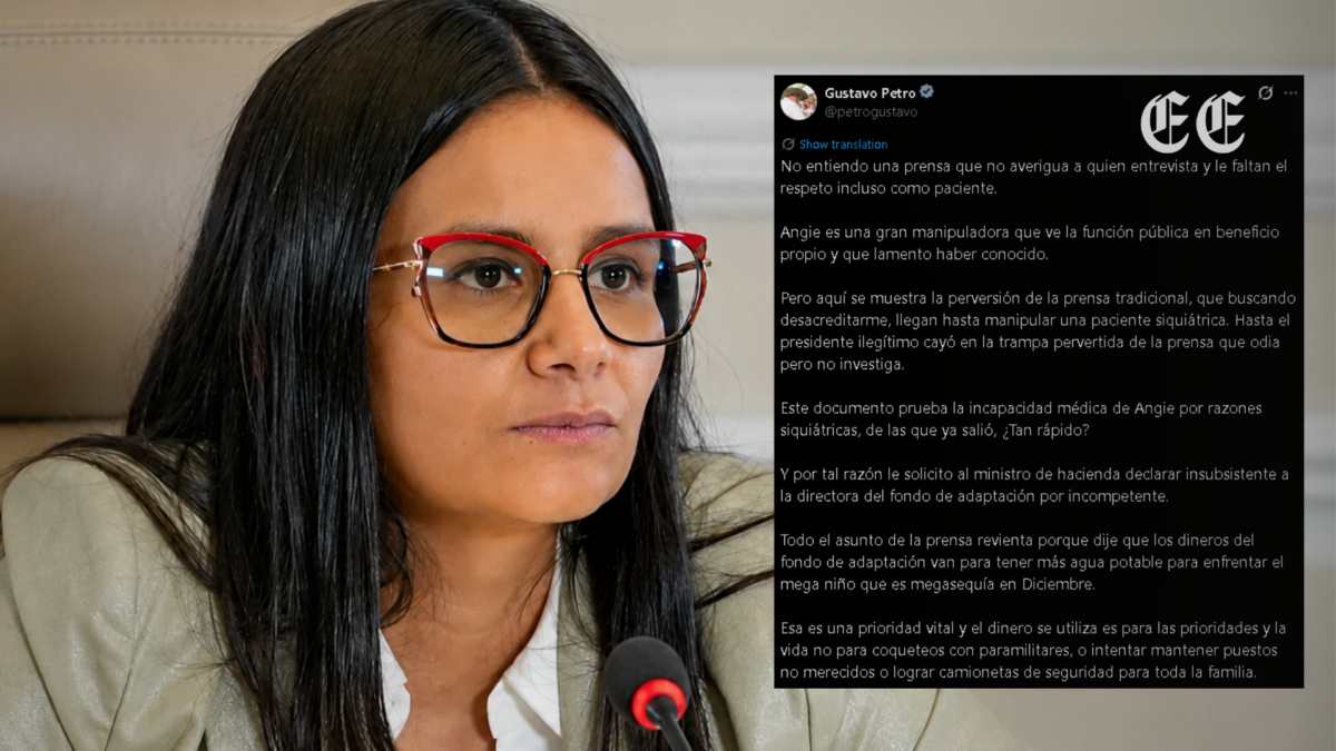 angie rodriguez responde a gustavo petro sobre su estado de salud mental y denuncia estigmatizacion pagina web
