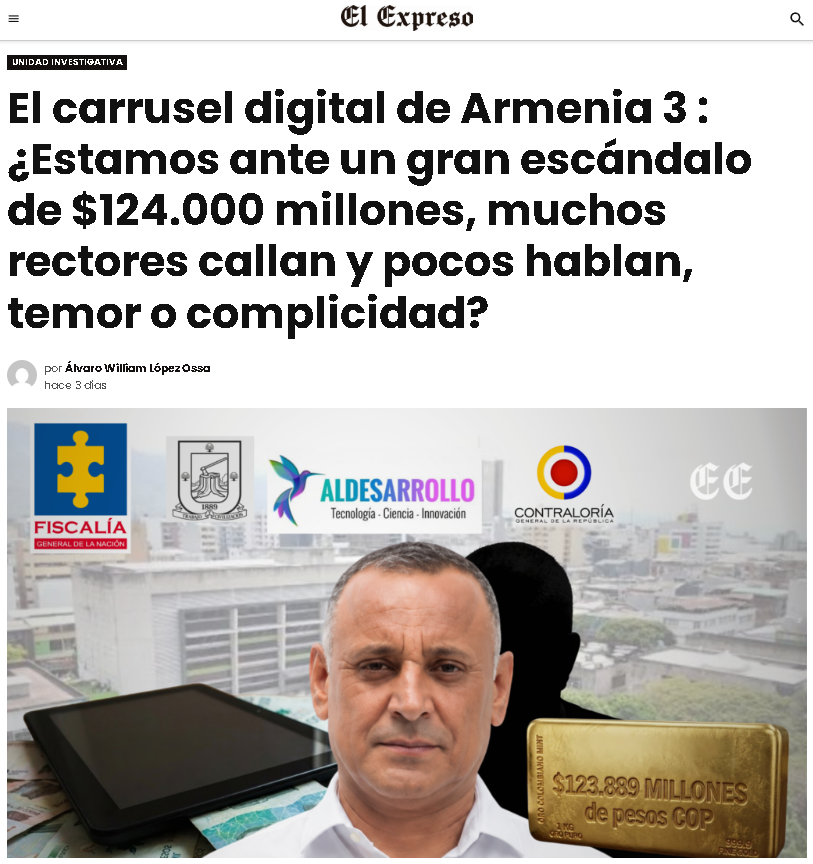Carrusel digital de Armenia 4 : Comprobado, rectores y niños cuestionan proyecto Aulas SITE ¿perdidos los $124.000 millones? 4 carrusel digital de armenia 4 comprobado rectores y ninos cuestionan proyecto aulas site perdidos los 124 000 millones captura de pantalla 2026 07 17 161944