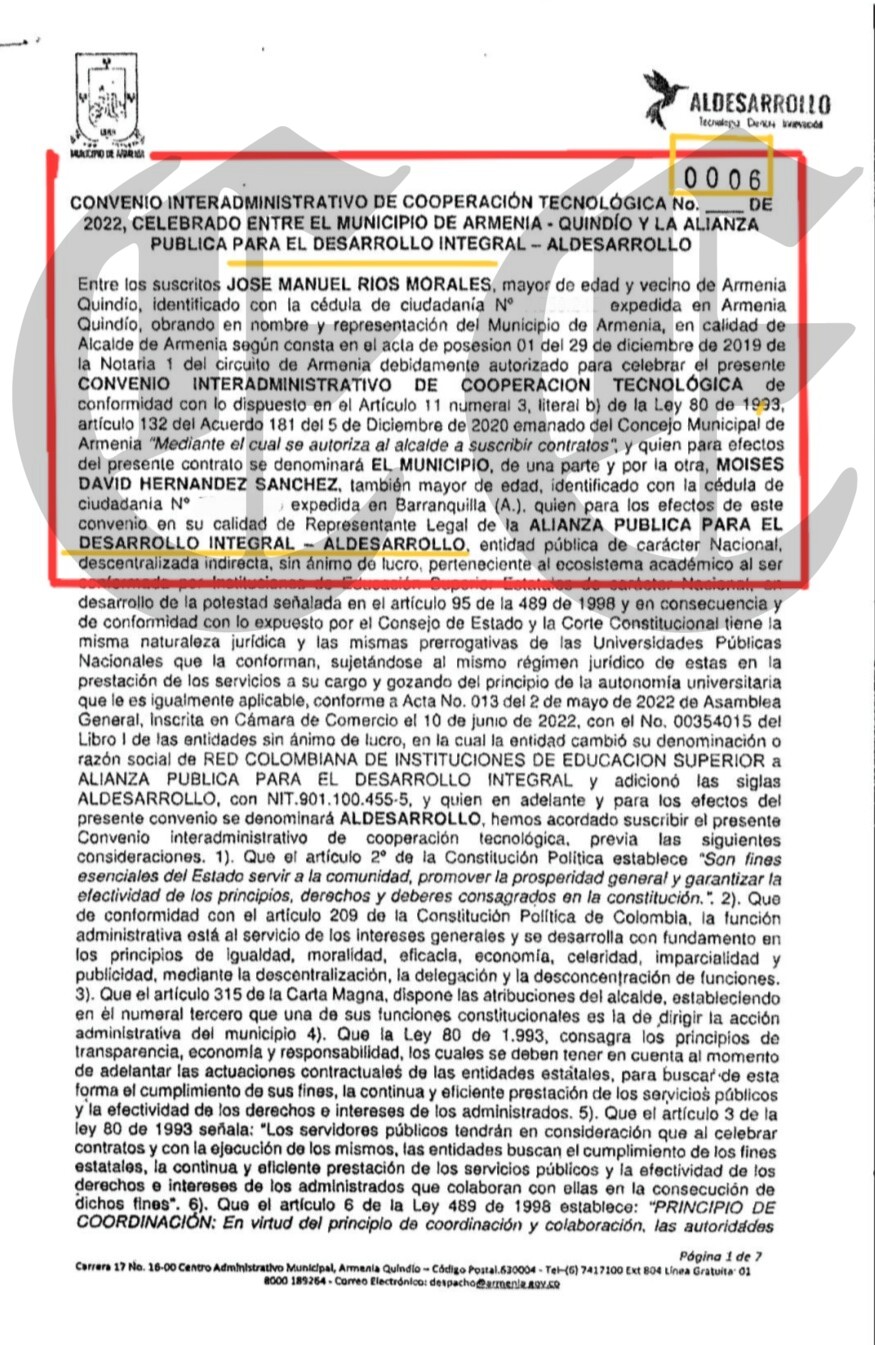 el carrusel digital de armenia 2 alcalde james padilla firma para que aldesarrollo subsane contratos que hace 4 y 2 anos le pagaron sin cumplir 1