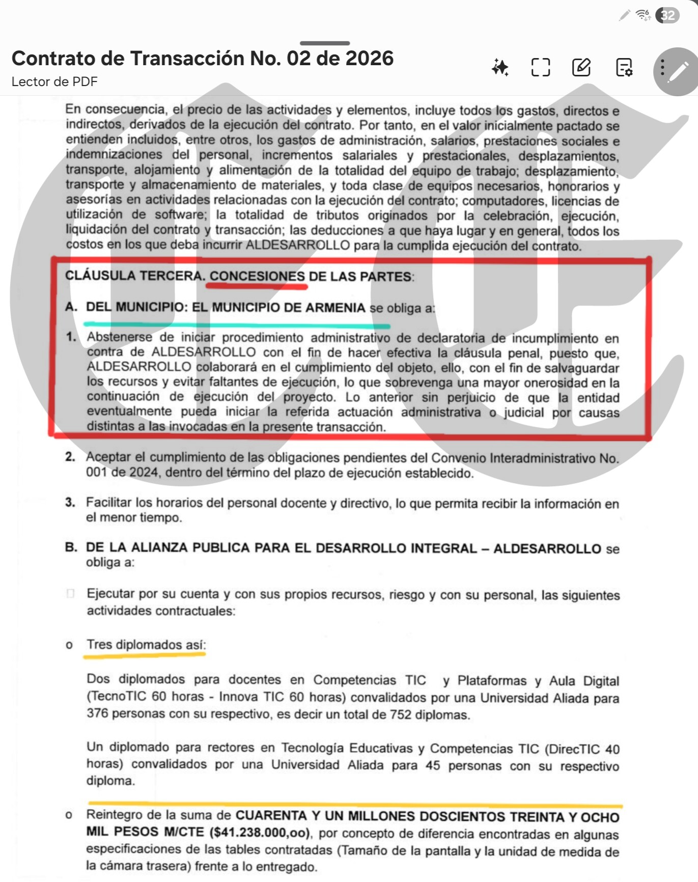el carrusel digital de armenia 2 alcalde james padilla firma para que aldesarrollo subsane contratos que hace 4 y 2 anos le pagaron sin cumplir 11