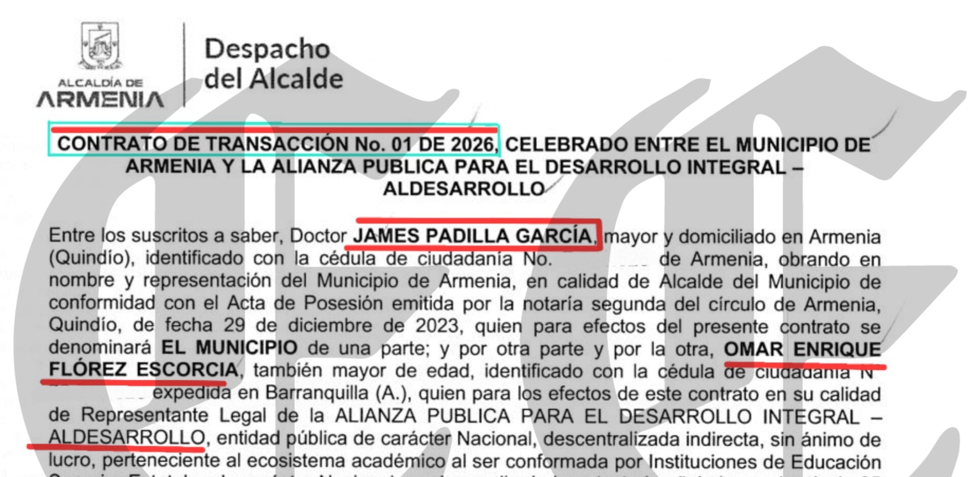 el carrusel digital de armenia 2 alcalde james padilla firma para que aldesarrollo subsane contratos que hace 4 y 2 anos le pagaron sin cumplir 9