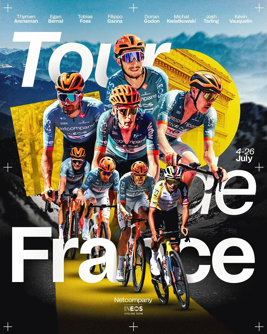 el ciclista colombiano egan bernal comandara al ineos en el tour de francia 2026 image
