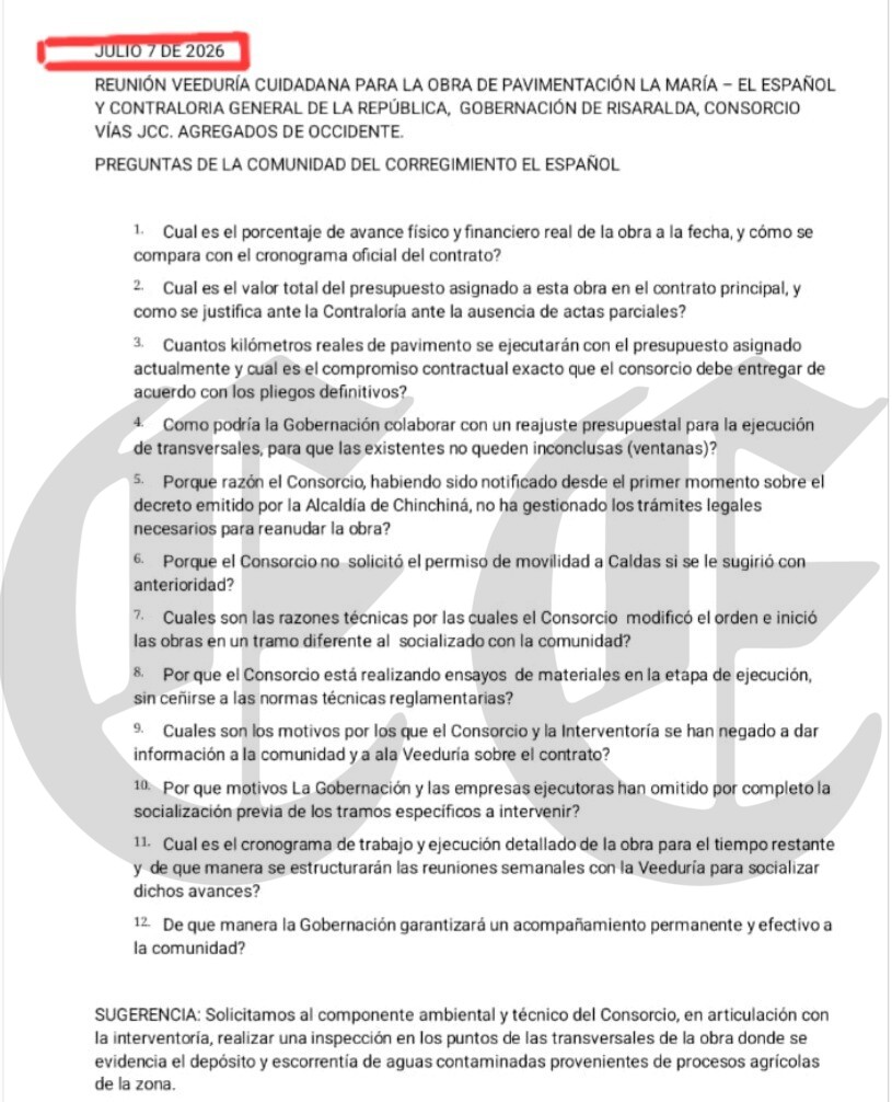 En la mira de la Procuraduría contrato de $17.000 millones para vías de El Español ¡Por incumplidos! 9 en la mira de la procuraduria contrato de 17 000 millones para vias de el espanol por incumplidos p