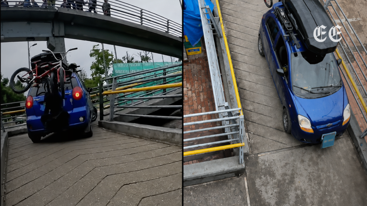identifican a conductor que intento cruzar un puente peatonal en vehiculo en bogota pagina web