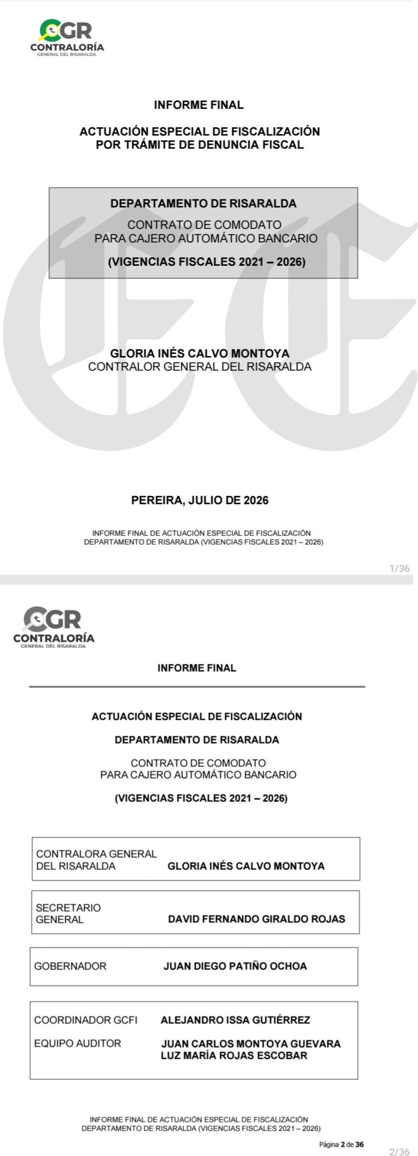 $81 millones perdidos: Davivienda 16 años con cajeros gratis en la gobernación y Tamayo firmó ese comodato 8 c c