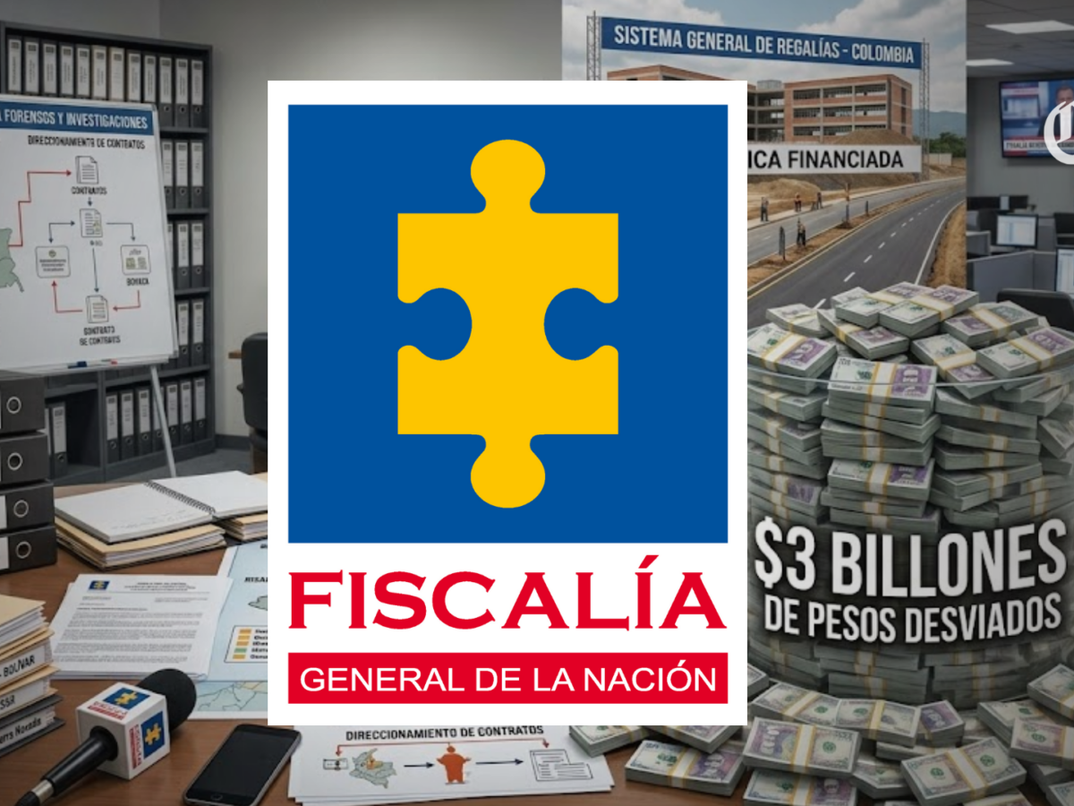 Fiscalía pone al descubierto presunto desvío de más de $3 billones en contratos con recursos de regalías