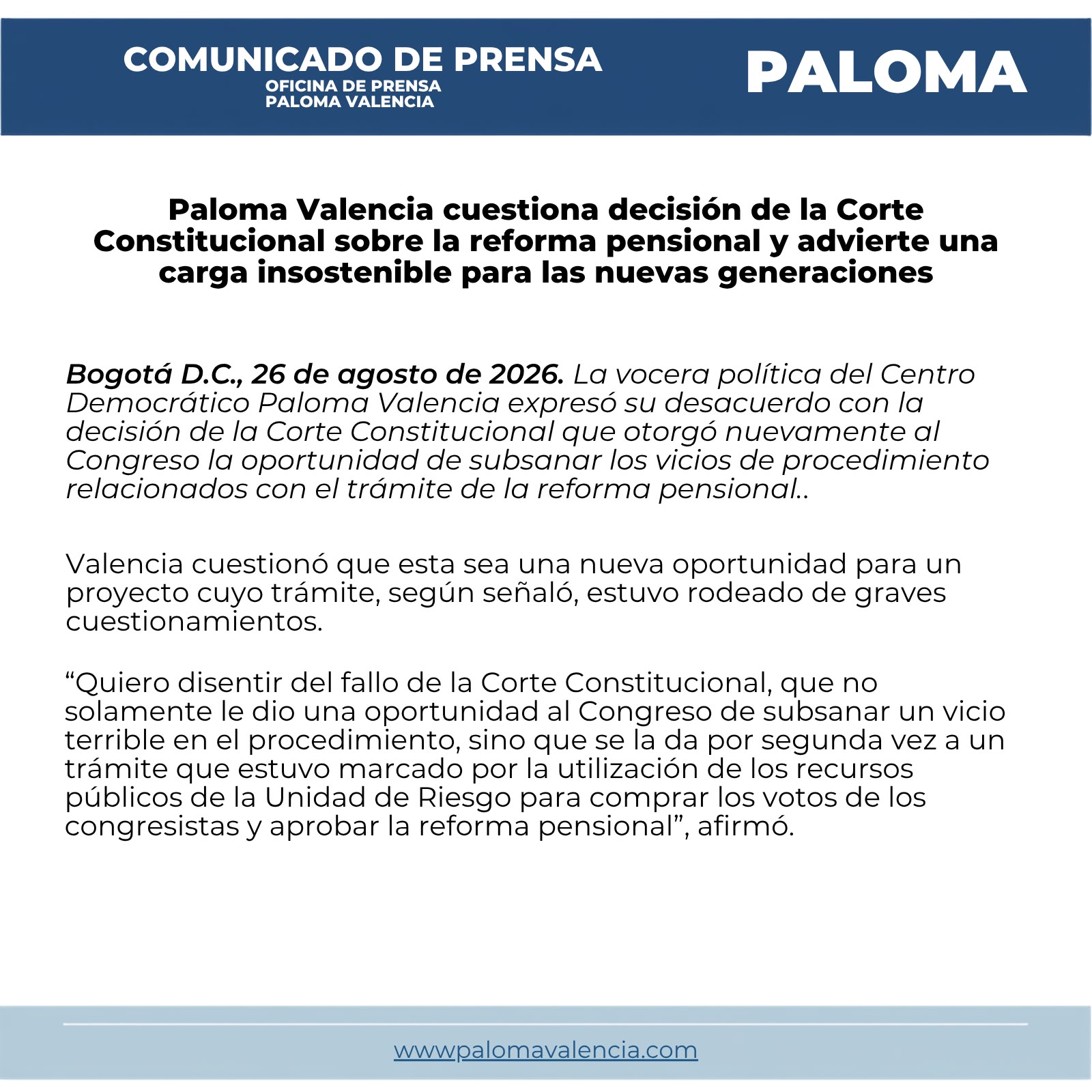 paloma valencia cuestiona la decision de la corte constitucional frente a la nueva reforma pensional 1