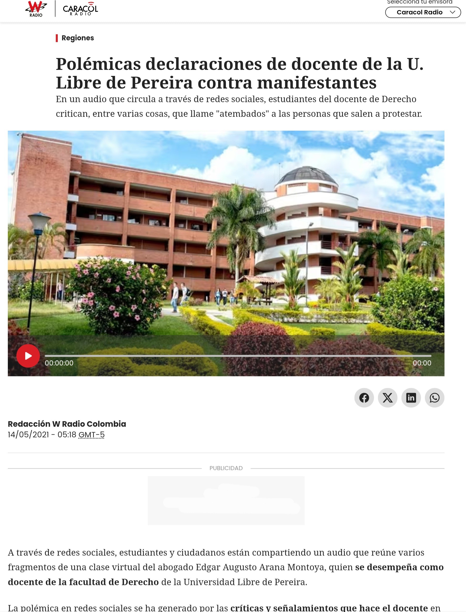 procuraduria sanciona por cuatro meses al director de asomur k3