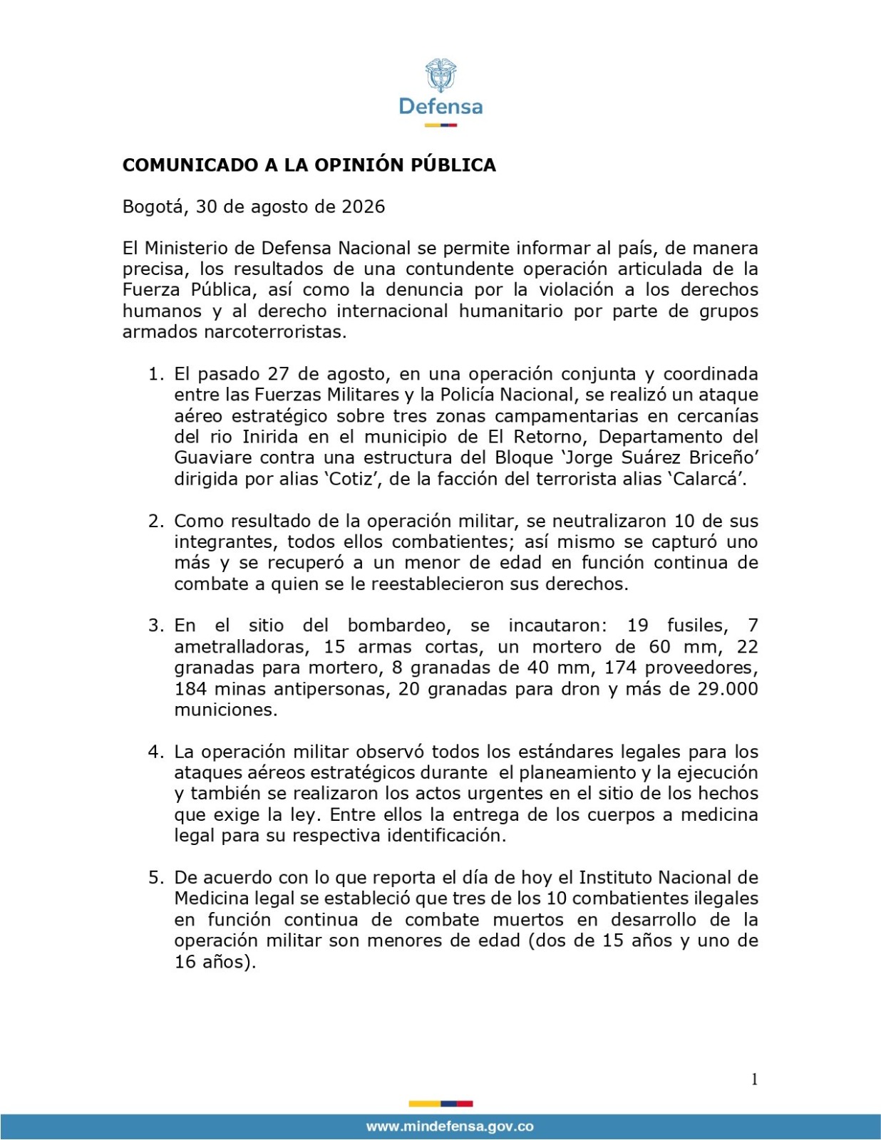 tres menores de edad figuran entre las victimas fatales del bombardeo militar a disidencias de las farc whatsapp image 2026 08 31 at 09.55.02