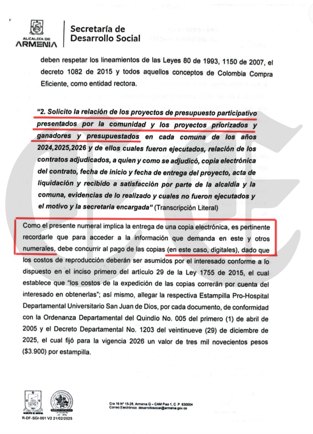 5 873 millones perdidos alcaldia de armenia les hizo conejo a los comunales y ahora quiere hacerle conejo al juez copia