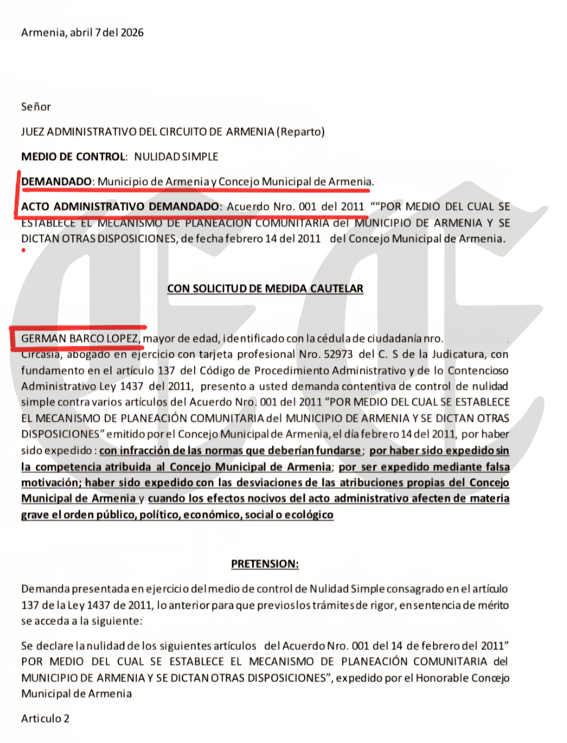 5 873 millones perdidos alcaldia de armenia les hizo conejo a los comunales y ahora quiere hacerle conejo al juez g2 scaled 5 873 millones perdidos alcaldia de armenia les hizo conejo a los comunales