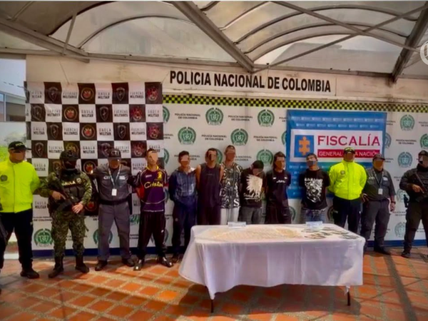 Capturan a 7 presuntos integrantes del grupo delincuencial La Cordillera en Dosquebradas