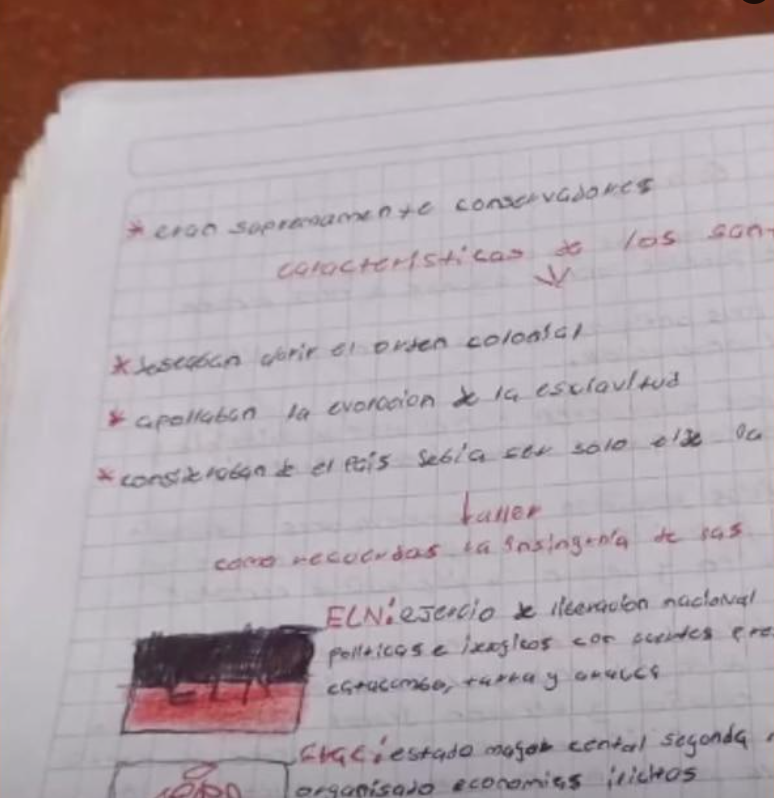 denuncian a profesora en norte de santander por pedir a ninos de primaria dibujar simbolos de farc y eln image