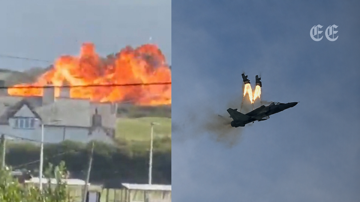 Dos pilotos de la Fuerza Aérea británica logran eyectarse tras sufrir un accidente aéreo en Gales 1 dos pilotos de la fuerza aerea britanica logran eyectarse tras sufrir un accidente aereo en gales pagina web 1200x675 dos pilotos de la fuerza aerea britanica logran eyectarse tras sufrir un accidente