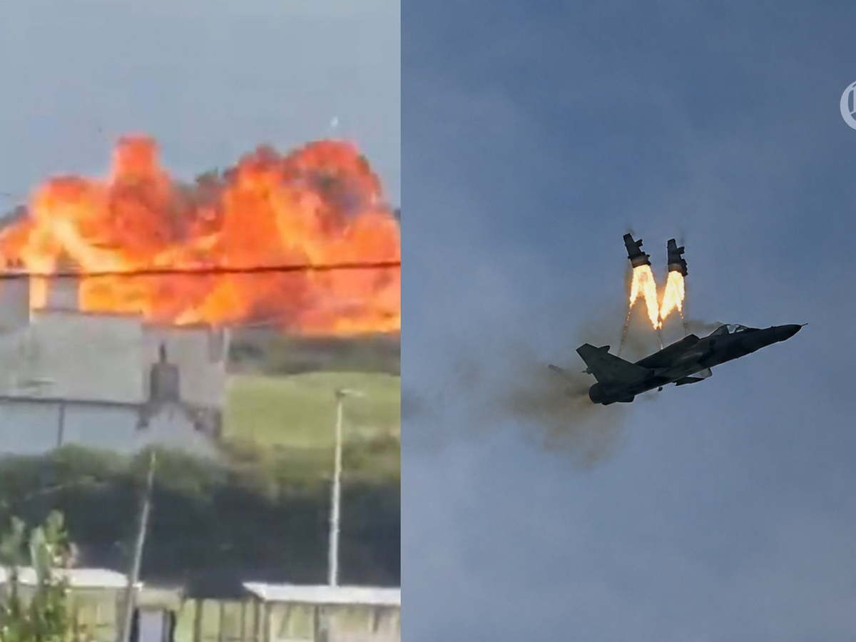 Dos pilotos de la Fuerza Aérea británica logran eyectarse tras sufrir un accidente aéreo en Gales
