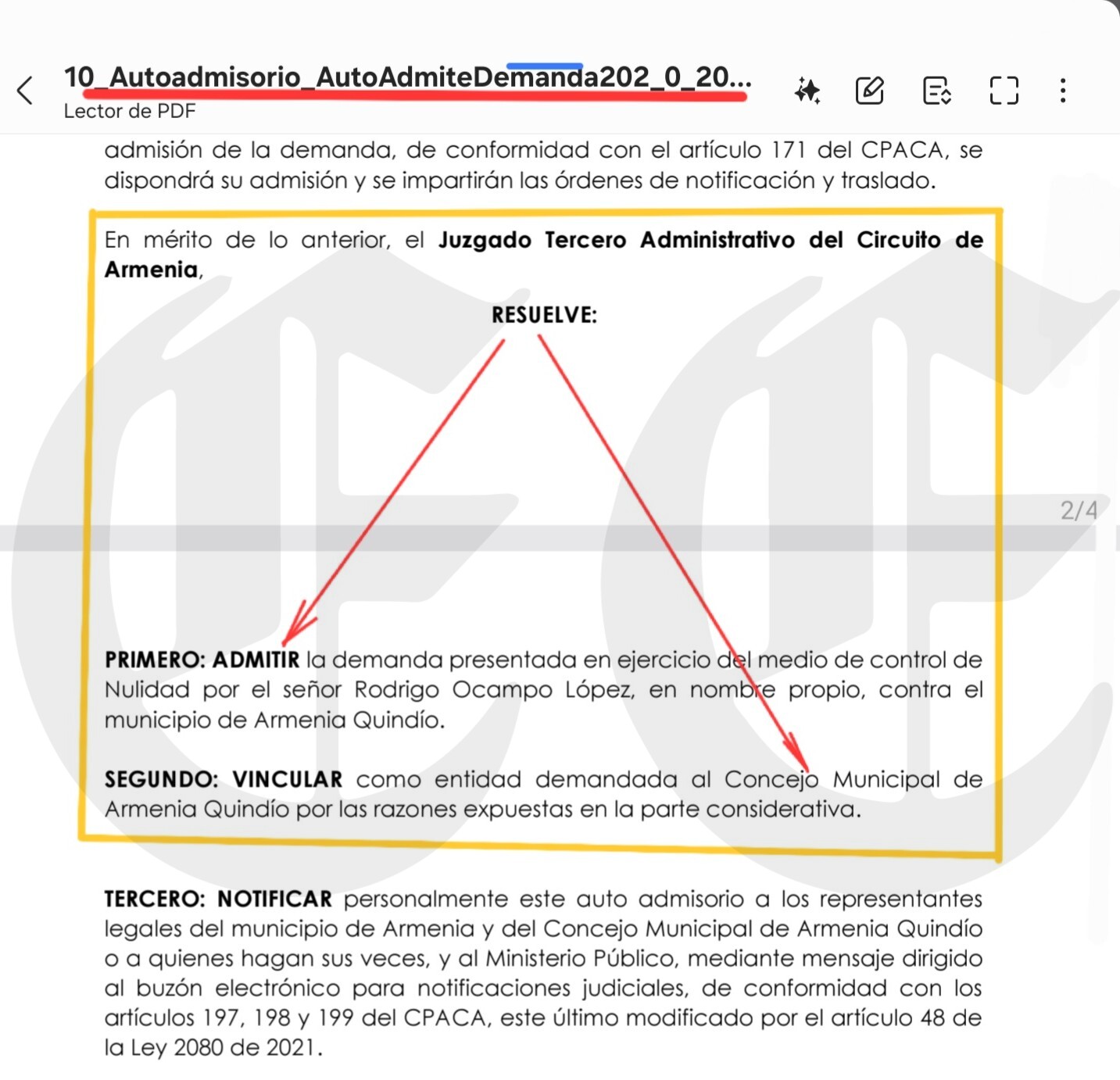 en riesgo endeudamiento de 100 000 millones de armenia juez admite demanda por presunta omision de un deficit de 14 792 millones 2 1