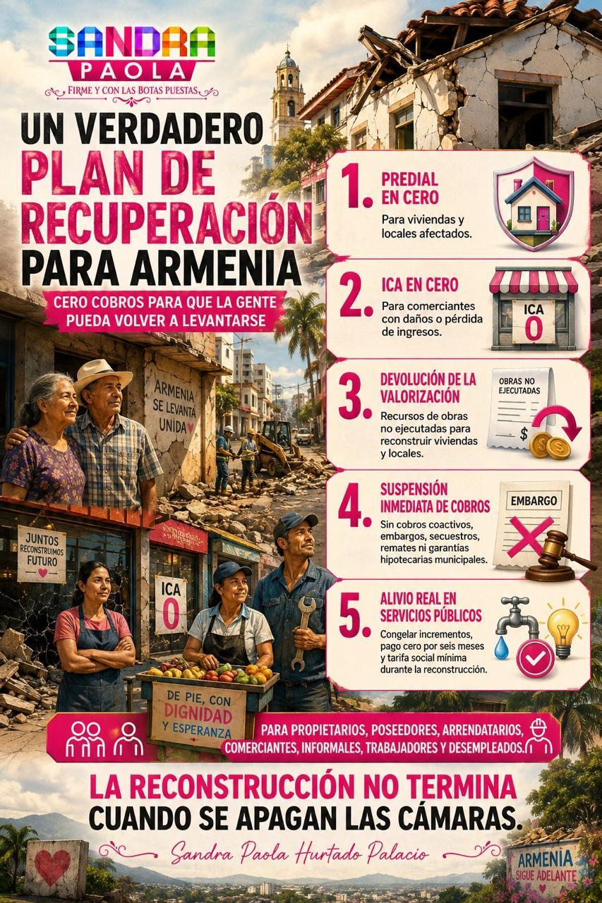 exgobernadora sandra paola hurtado exige un plan de recuperacion economica de fondo para armenia image 1