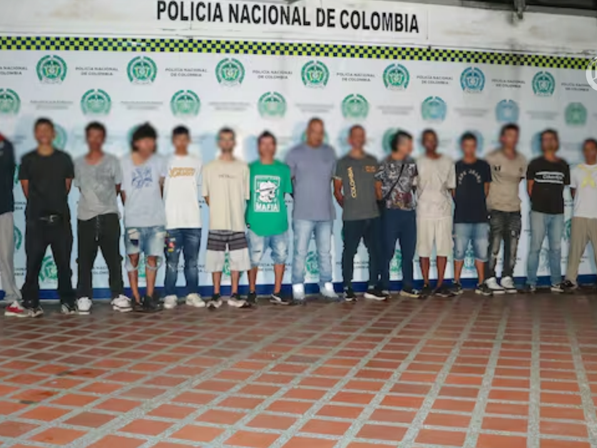 La Policía Nacional logra la captura de 16 presuntos miembros de la Cordillera en La Virginia