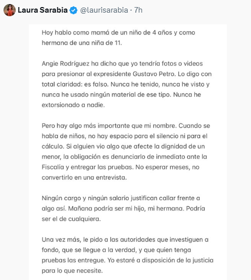 declaraciones de angie rodriguez y el debate en torno al gobierno de gustavo petro image