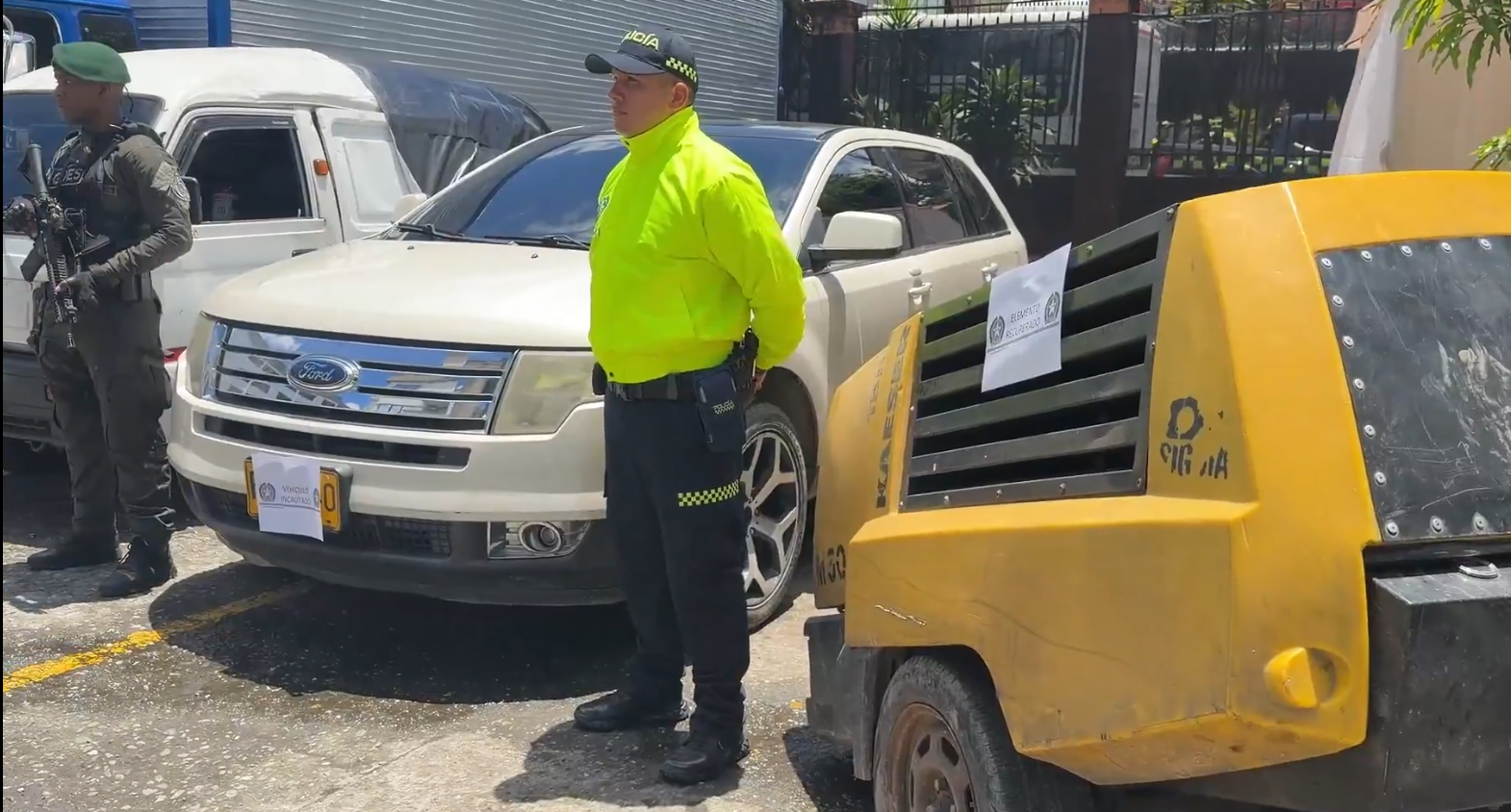 desarticulan banda procedente de bogota que robaba maquinaria pesada en pereira y dosquebradas image