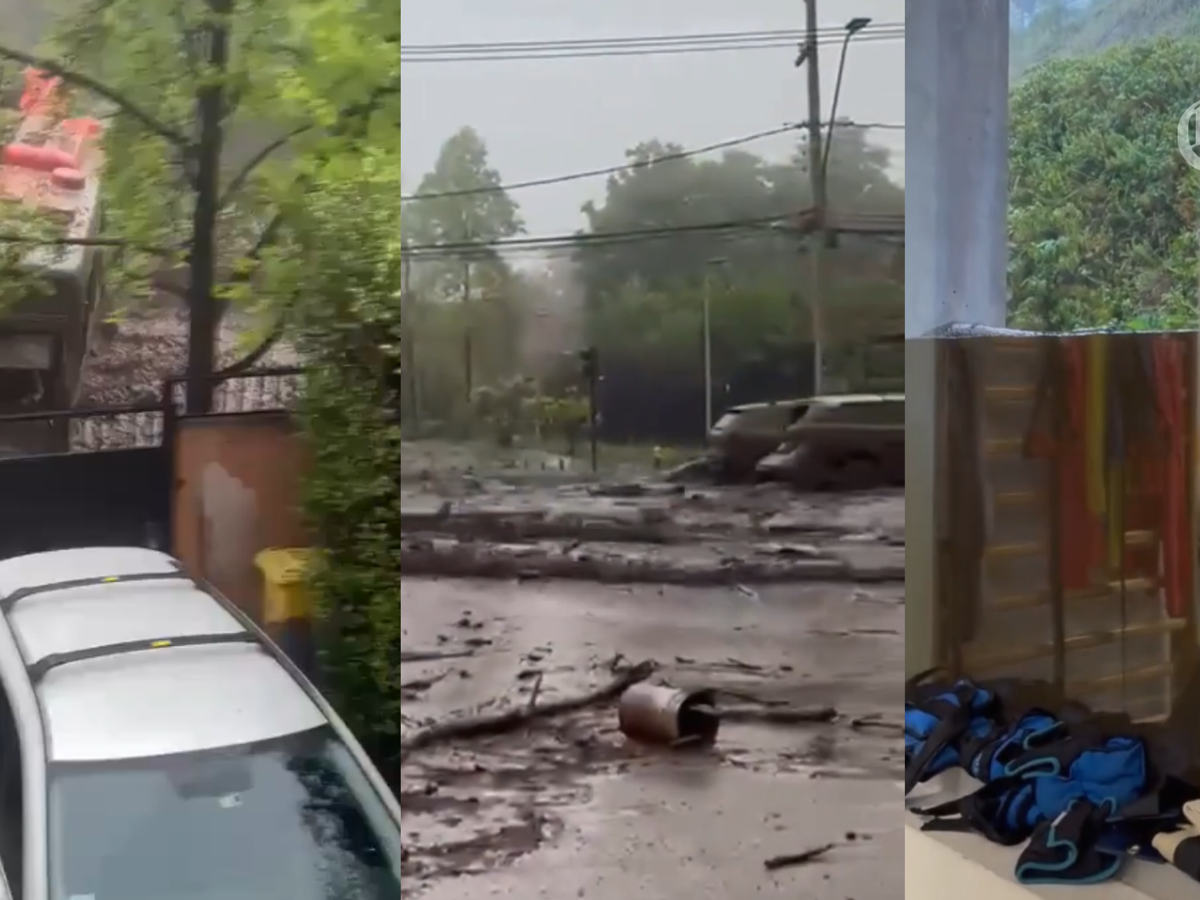 Estragados en la capital de Chile por fuertes precipitaciones que arrastran vehículos e inundan viviendas