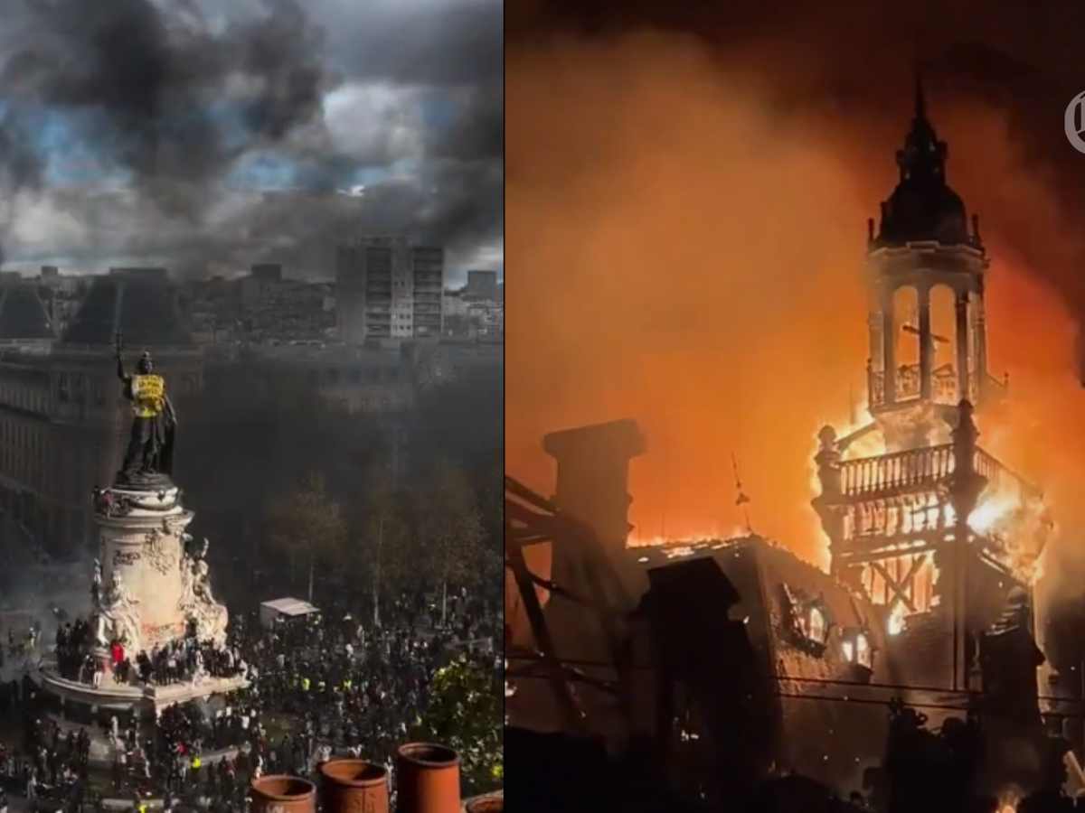 Francia enfrenta una ola de protestas masivas y disturbios por el alza del costo de vida y los recortes del gasto público