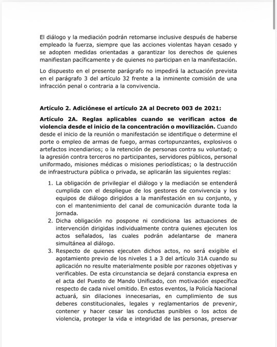 Gobierno de Abelardo De La Espriella redacta decreto para reglamentar las protestas en Colombia 7 gobierno de abelardo de la espriella redacta decreto para reglamentar las protestas en colombia image 1
