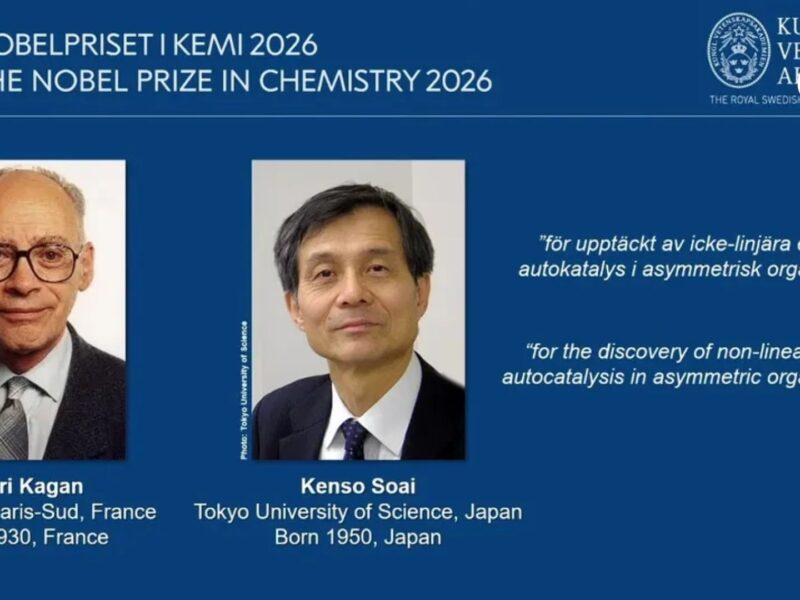 henri kagan y kenso soai ganan el nobel de quimica 2026 por el hallazgo que descifra la asimetria esencial de la vida nobel quimica afp