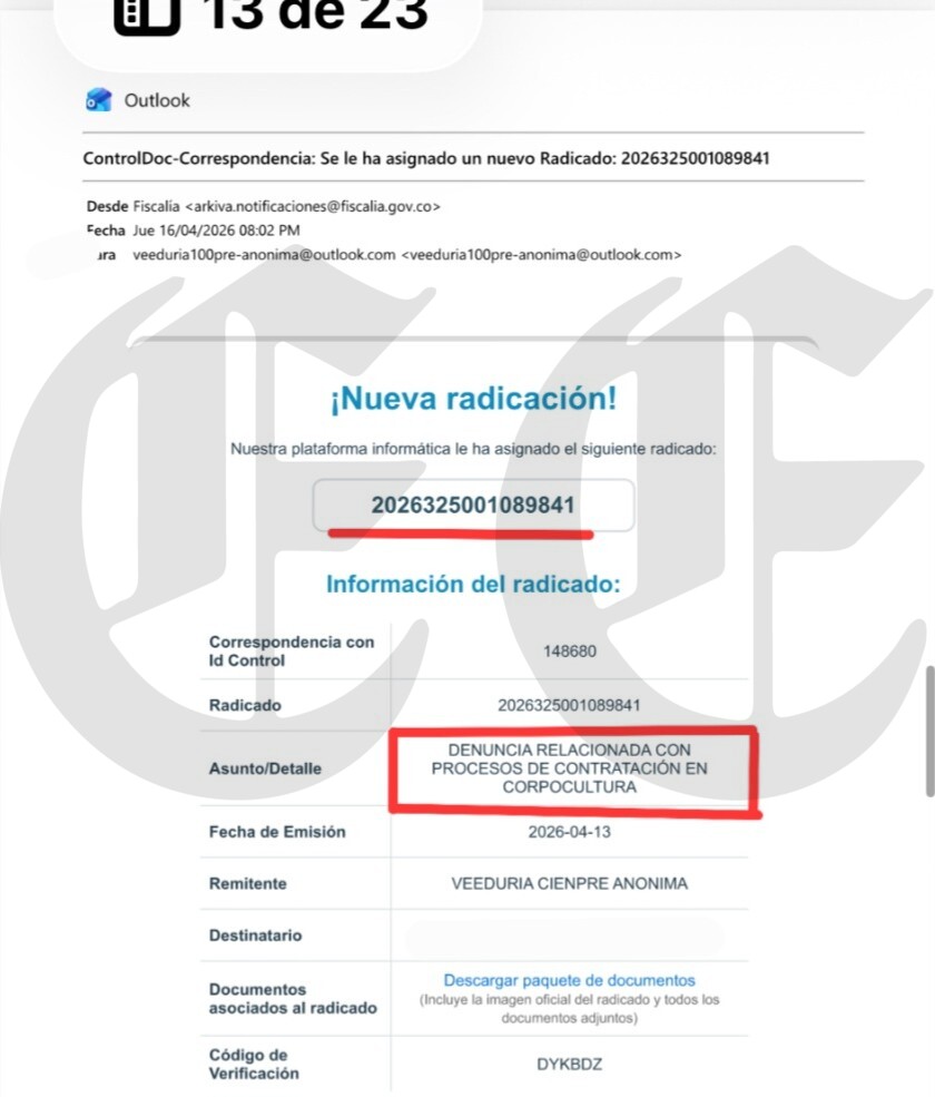 primicia escandalo por mas de 3 mil millones en corpocultura cuatro nombres denunciados por manejar presuntamente la contratacion a espaldas a la cultura f 1