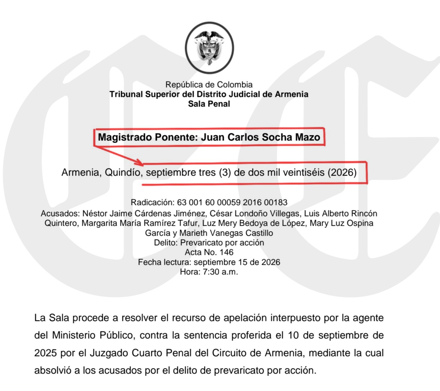 primicia magistrados no tuvieron en cuenta al condenar a los diputados que hay documentos que no aparecen en el expediente