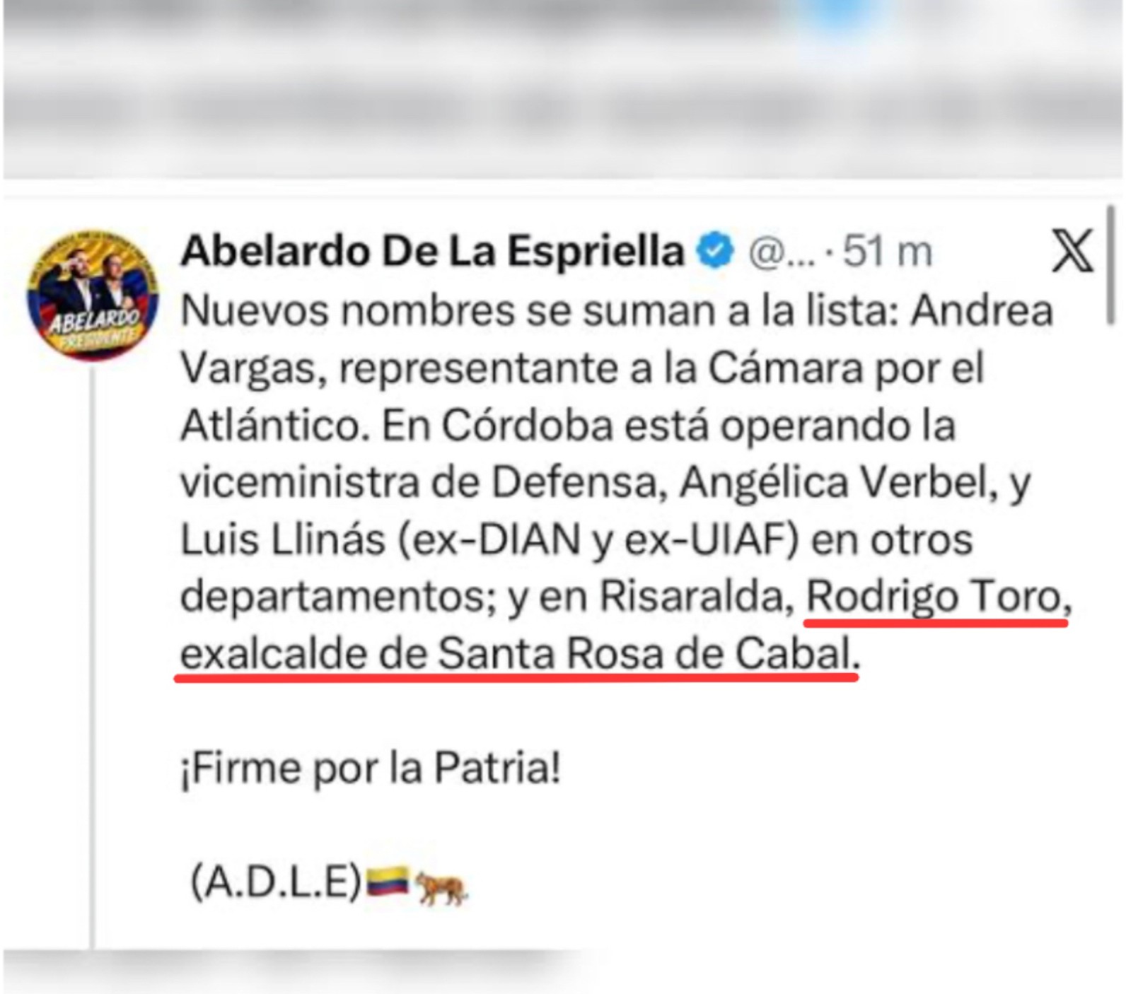 una prima una familiar y su exescolta los vinculos de rodrigo toro en el consejo directivo de comfamiliar risaralda visa